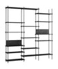 Moebe Shelving System S.255.3.A, Black/Black