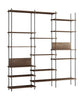Moebe Shelving System S.255.3.A, Smoked Oak/Black