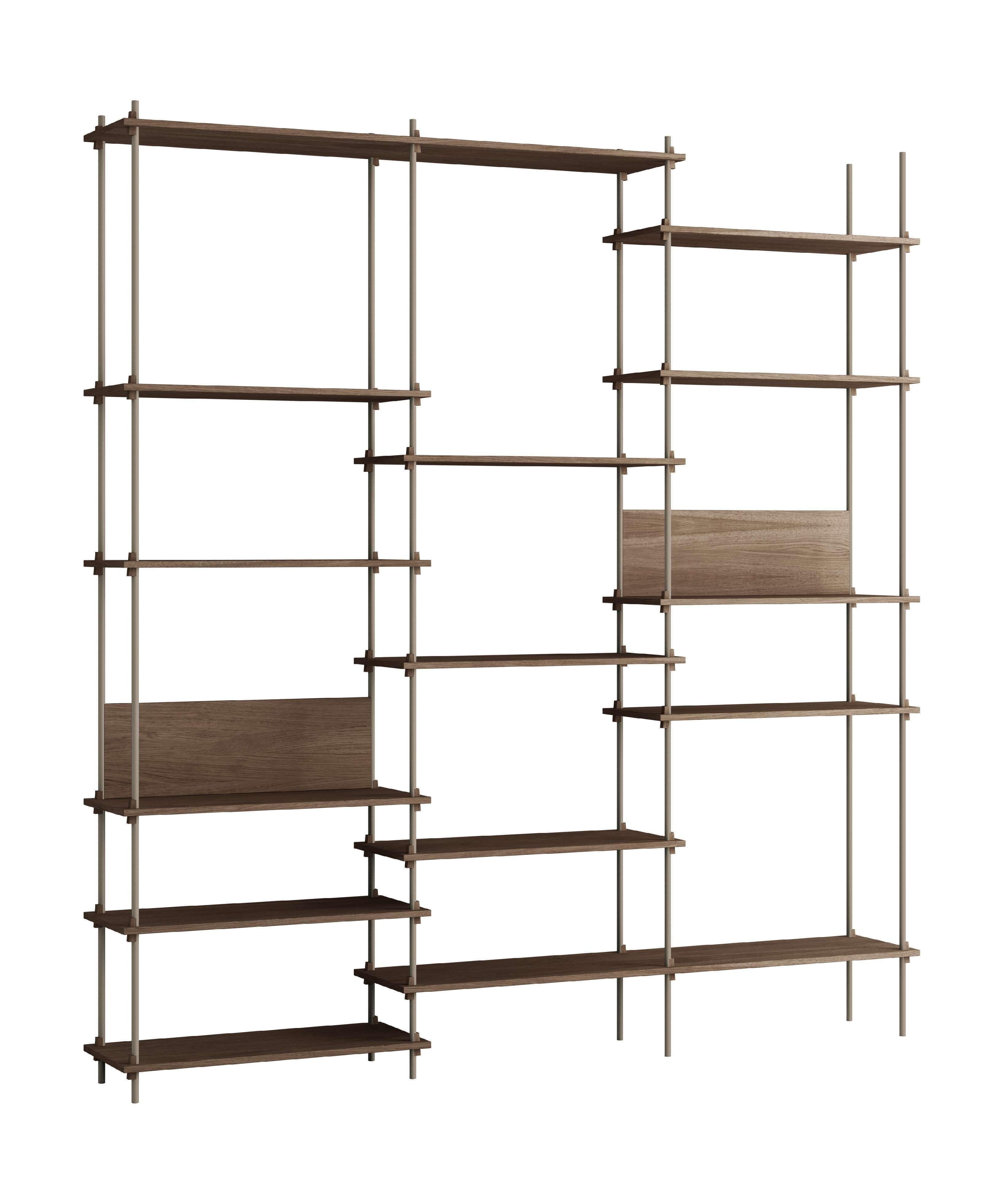[product_category]-Moebe Shelving System S.255.3.A, Smoked Oak/Warm Grey-Moebe-5713520016943-S.255.3.A.SO.WG-MOE-1