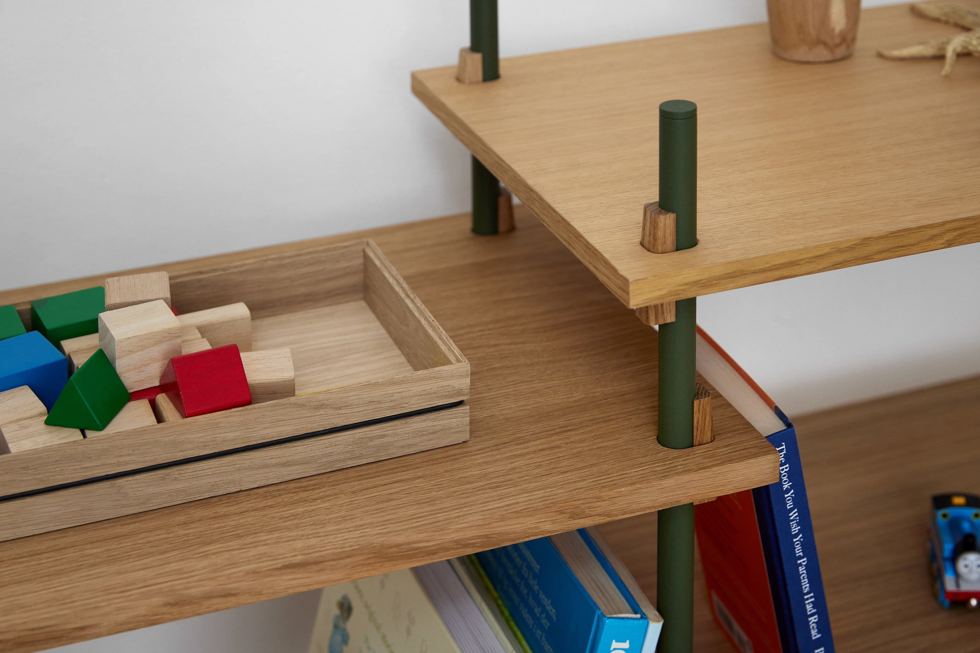 [product_category]-Moebe Shelving System S.255.3.B, Oak/Pine Green-Moebe-5713520013058-S.255.3.B.OA.PG-MOE-2