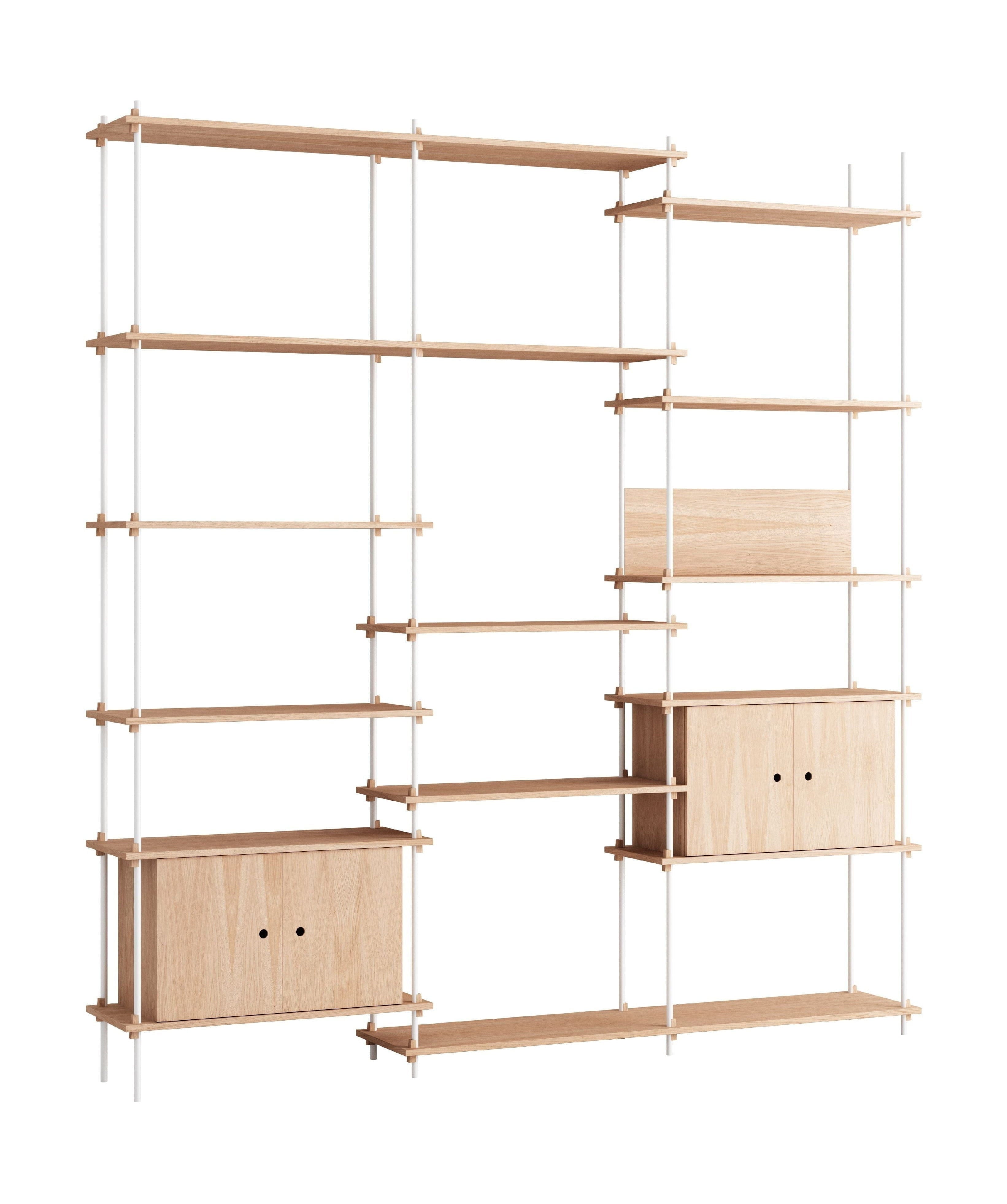 [product_category]-Moebe Shelving System S.255.3.B, Oak/White-Moebe-5713520008238-S.255.3.B.OA.WH-MOE-1