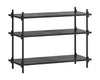 Moebe Shelving System S.65.1.A, Black/Black