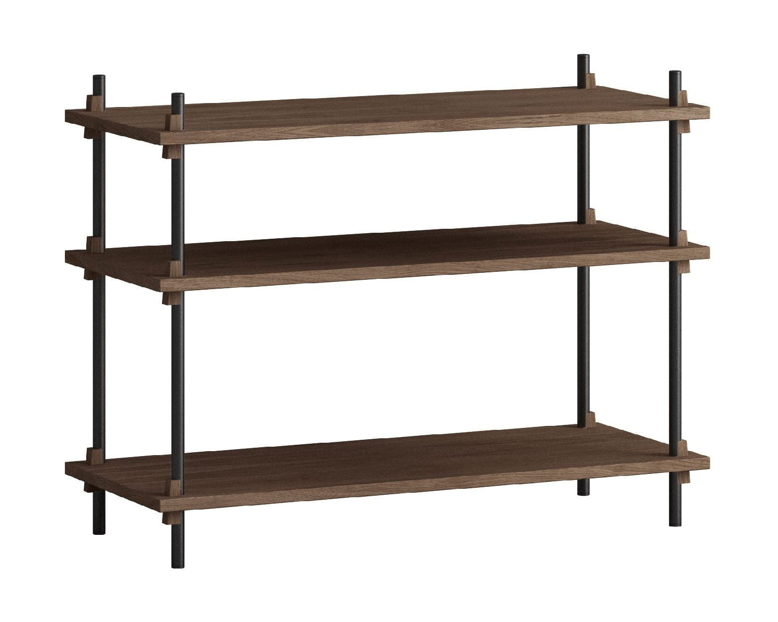 [product_category]-Moebe Shelving System S.65.1.A, Smoked Oak/Black-Moebe-5713520011221-S.65.1.A.SO.BL-MOE-21