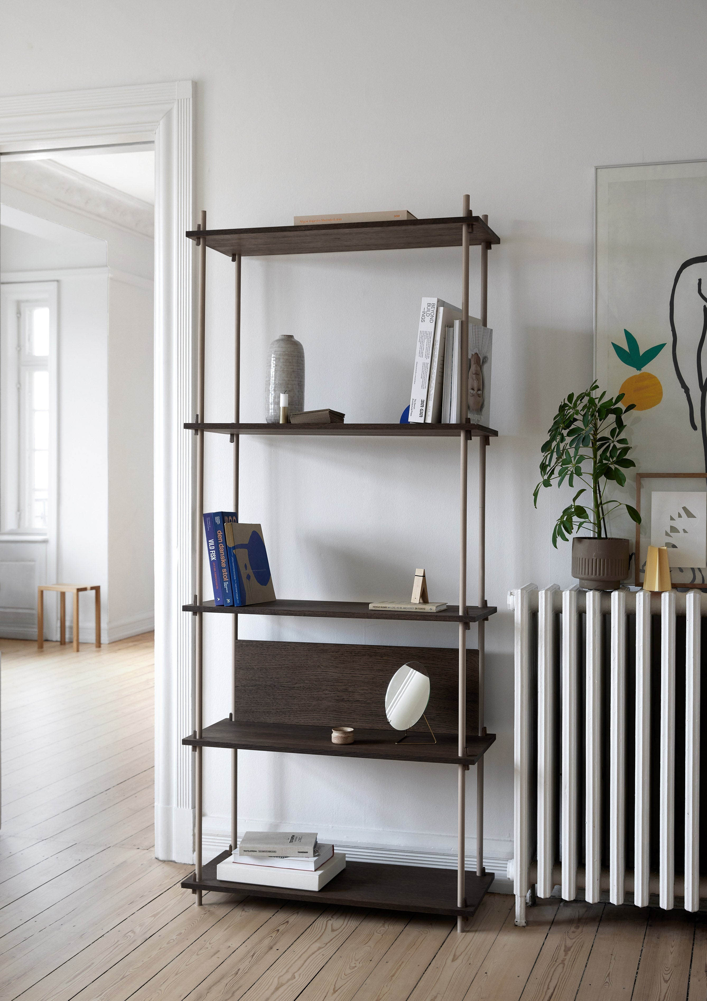 [product_category]-Moebe Shelving System S.65.1.A, Smoked Oak/Warm Grey-Moebe-5713520016400-S.65.1.A.SO.WG-MOE-5