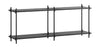 Moebe Shelving System S.65.2.B, Black/Black