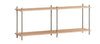 Moebe Shelving System S.65.2.B, Oak/Warm Grey