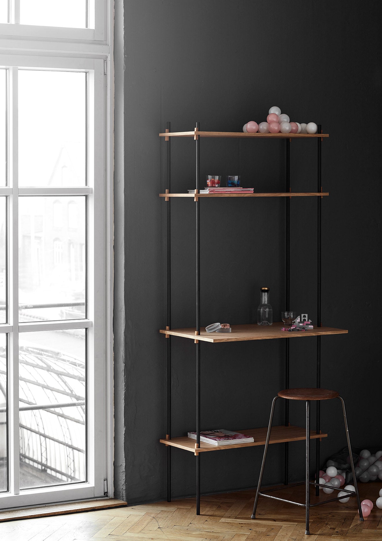 [product_category]-Moebe Shelving System S.85.1.A, Oak/Black-Moebe-5713520005350-S.85.1.A.OA.BL-MOE-81