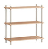 Moebe Shelving System S.85.1.A, Oak/Warm Grey