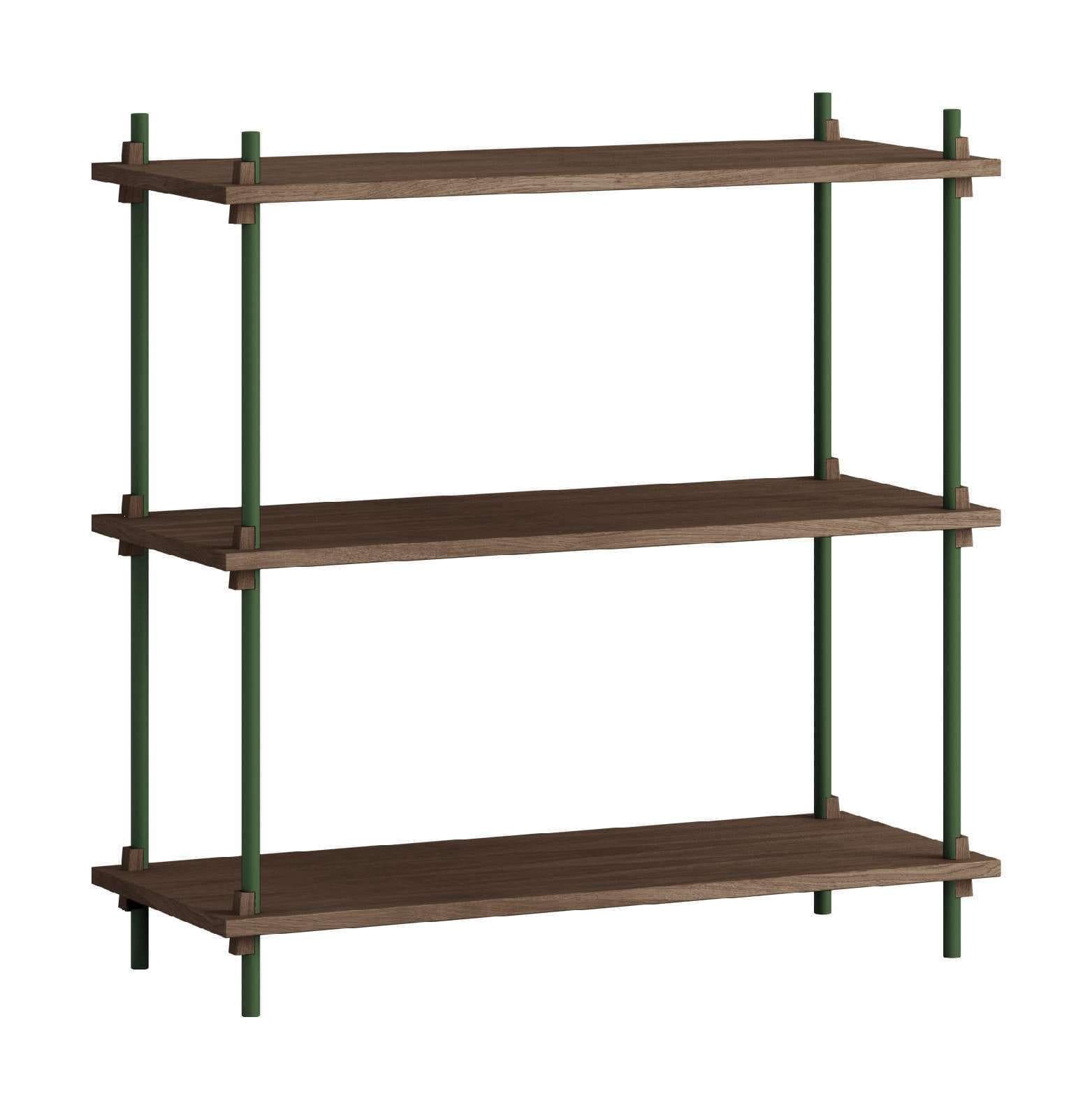 [product_category]-Moebe Shelving System S.85.1.A, Smoked Oak/Pine Green-Moebe-5713520013300-S.85.1.A.SO.PG-MOE-1