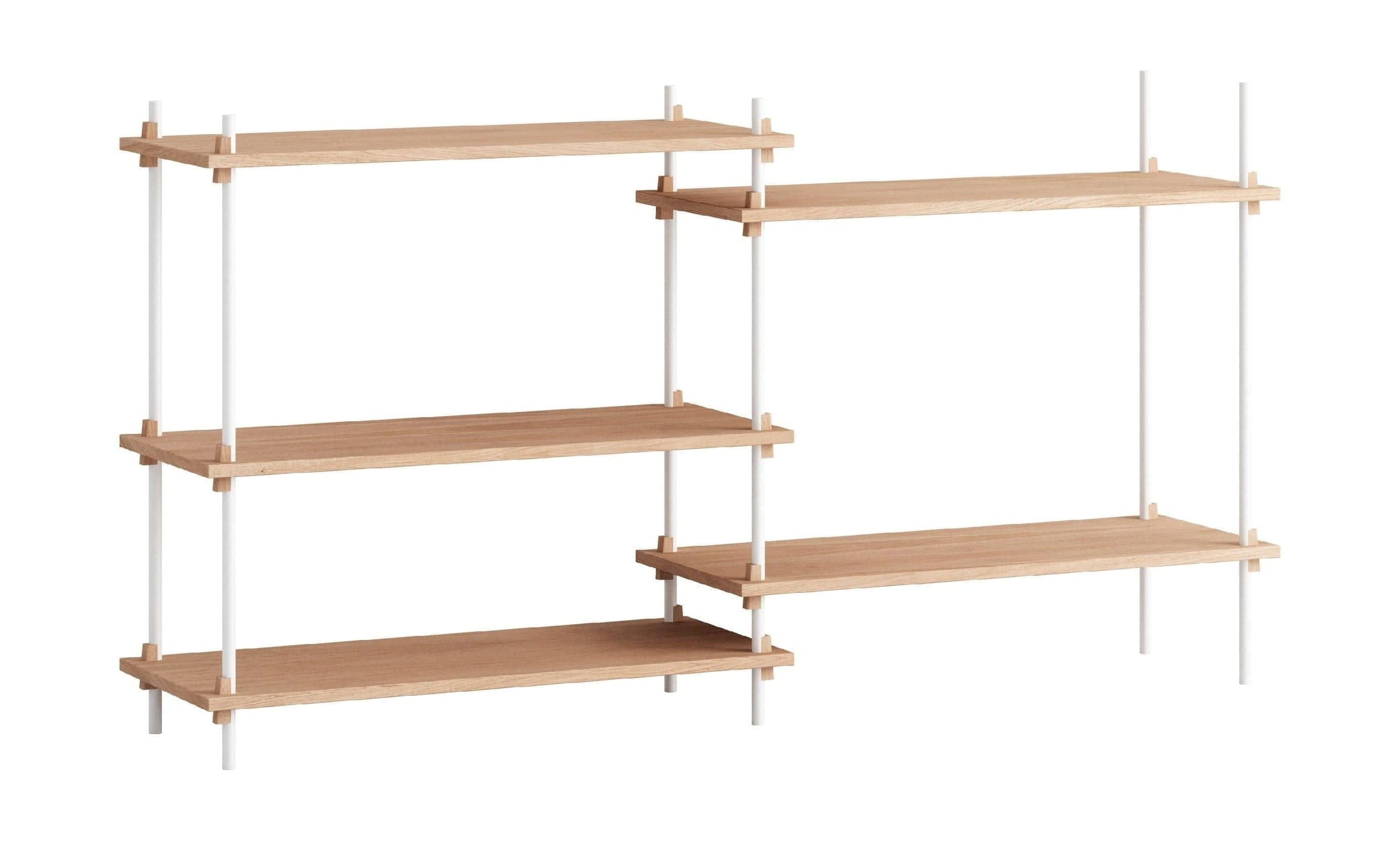 [product_category]-Moebe Shelving System S.85.2.A, Oak/White-Moebe-5713520007910-S.85.2.A.OA.WH-MOE-1
