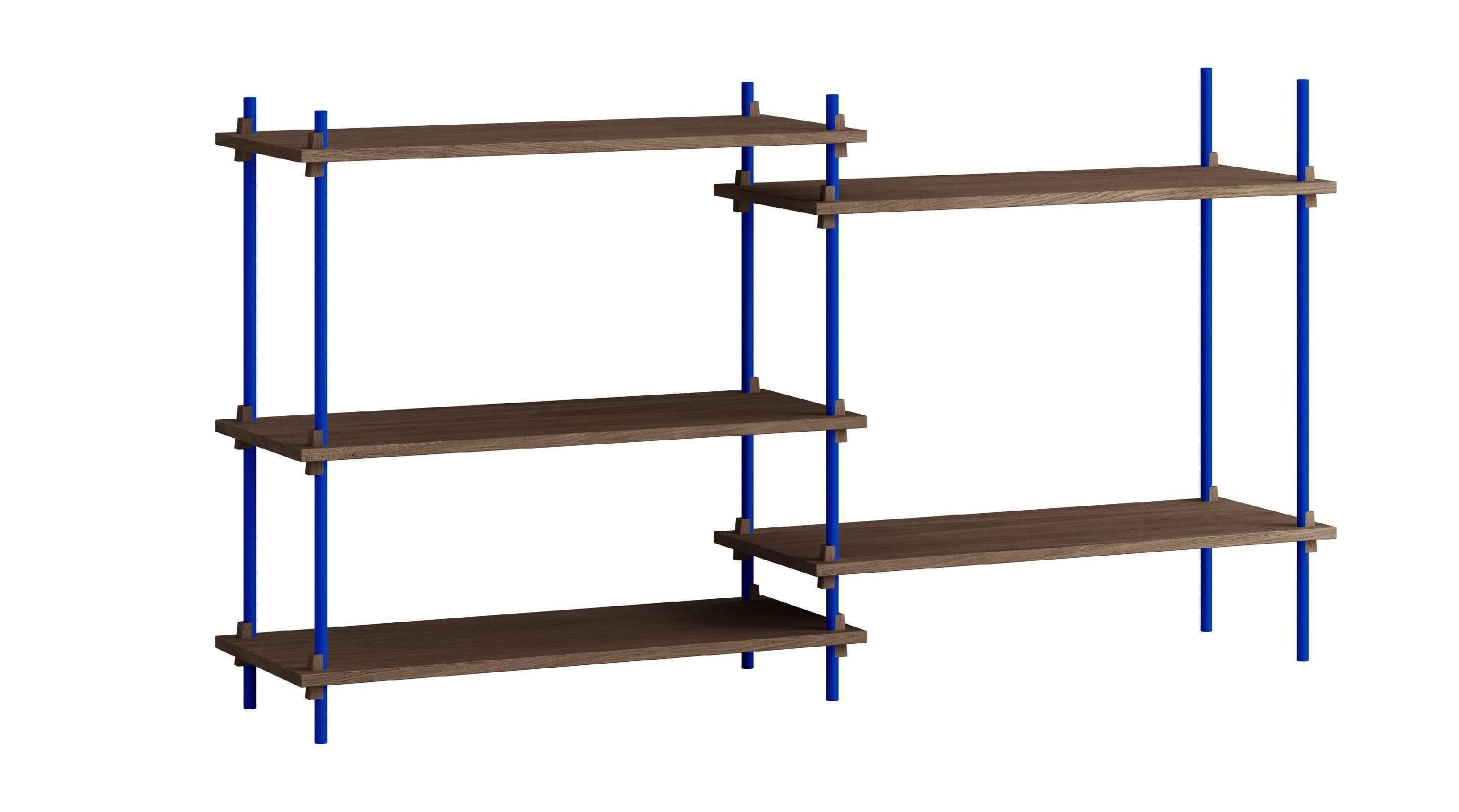 [product_category]-Moebe Shelving System S.85.2.A, Smoked Oak/Deep Blue-Moebe-5713520015076-S.85.2.A.SO.DB-MOE-1