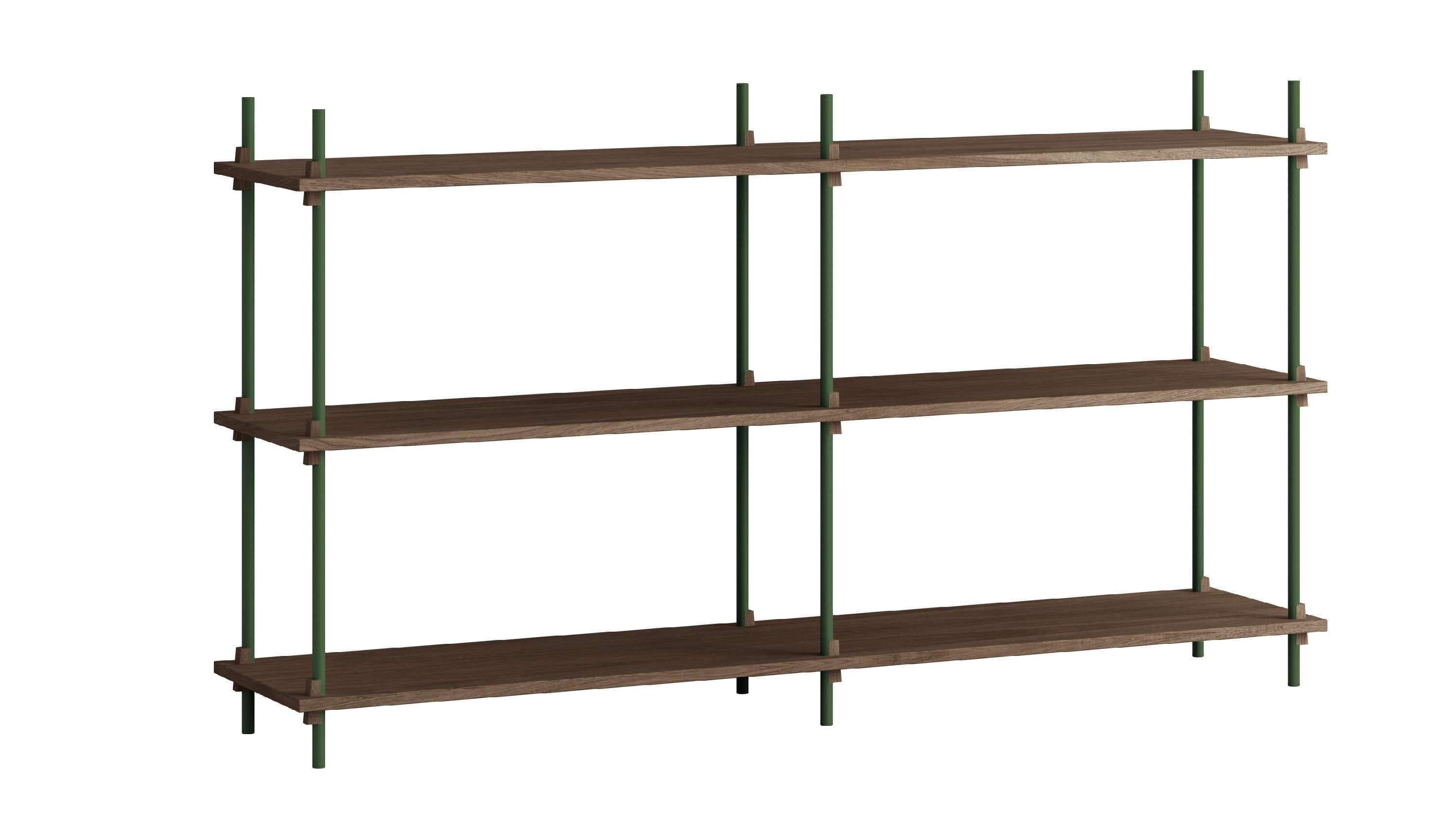 [product_category]-Moebe Shelving System S.85.2.B, Smoked Oak/Pine Green-Moebe-5713520013522-S.85.2.B.SO.PG-MOE-1