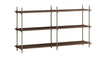 Moebe Shelving System S.85.2.B, Smoked Oak/Warm Grey
