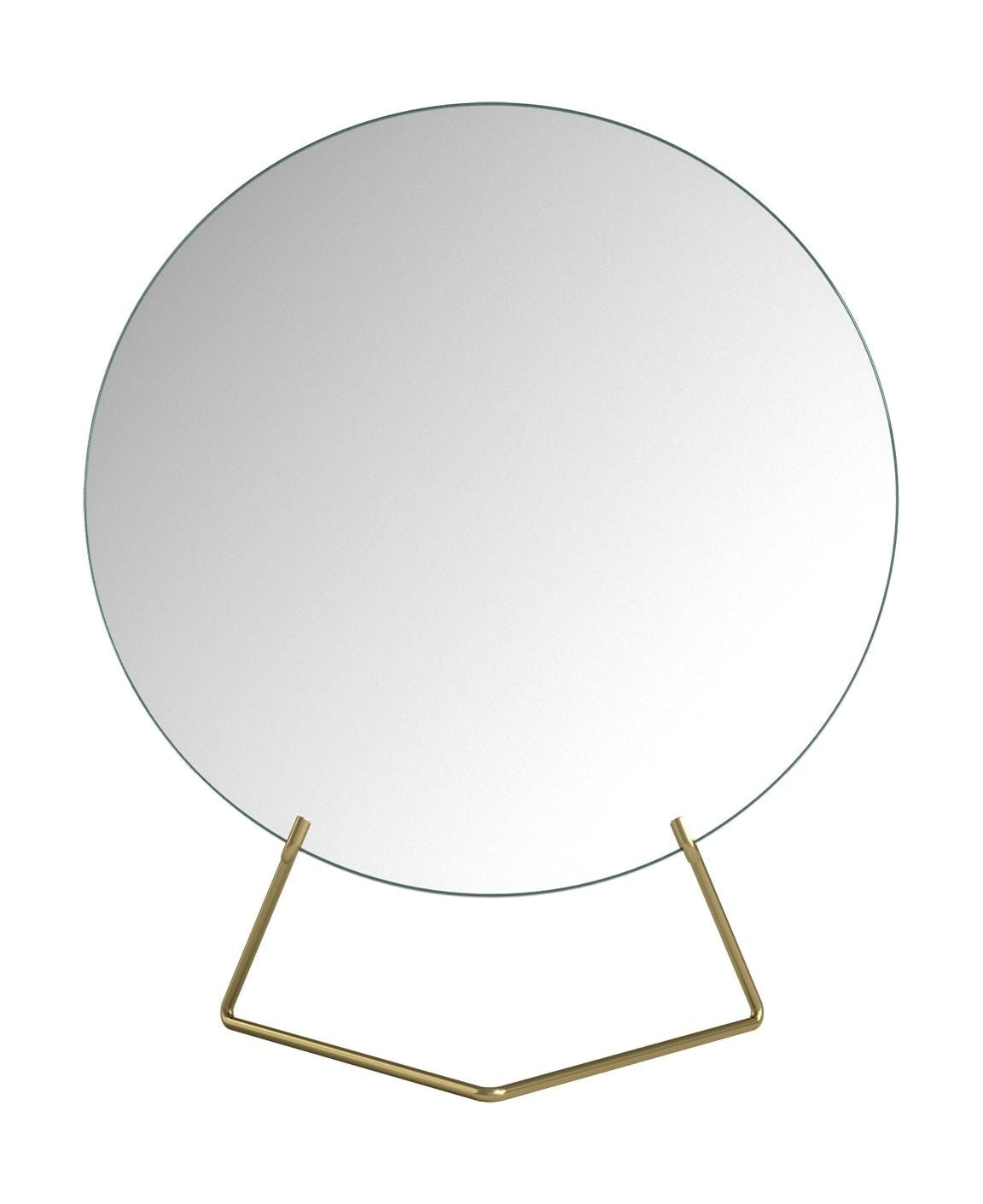 [product_category]-Moebe Standing Mirror ø20 Cm, Brass-Moebe-5713520000249-MIBR20-MOE-1