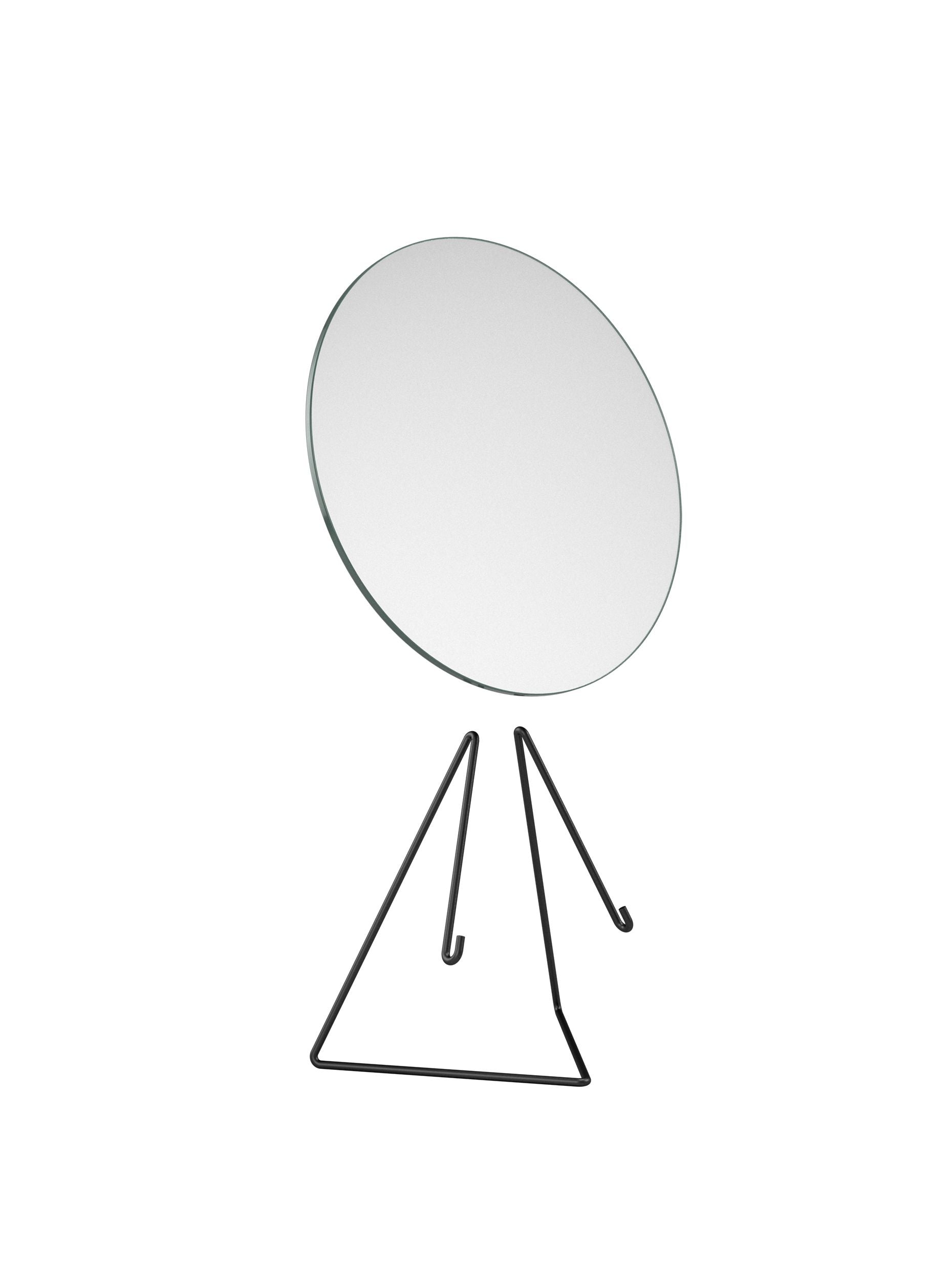 [product_category]-Moebe Standing Mirror ø30 Cm, Black-Moebe-5713520000263-MIBL30-MOE-4