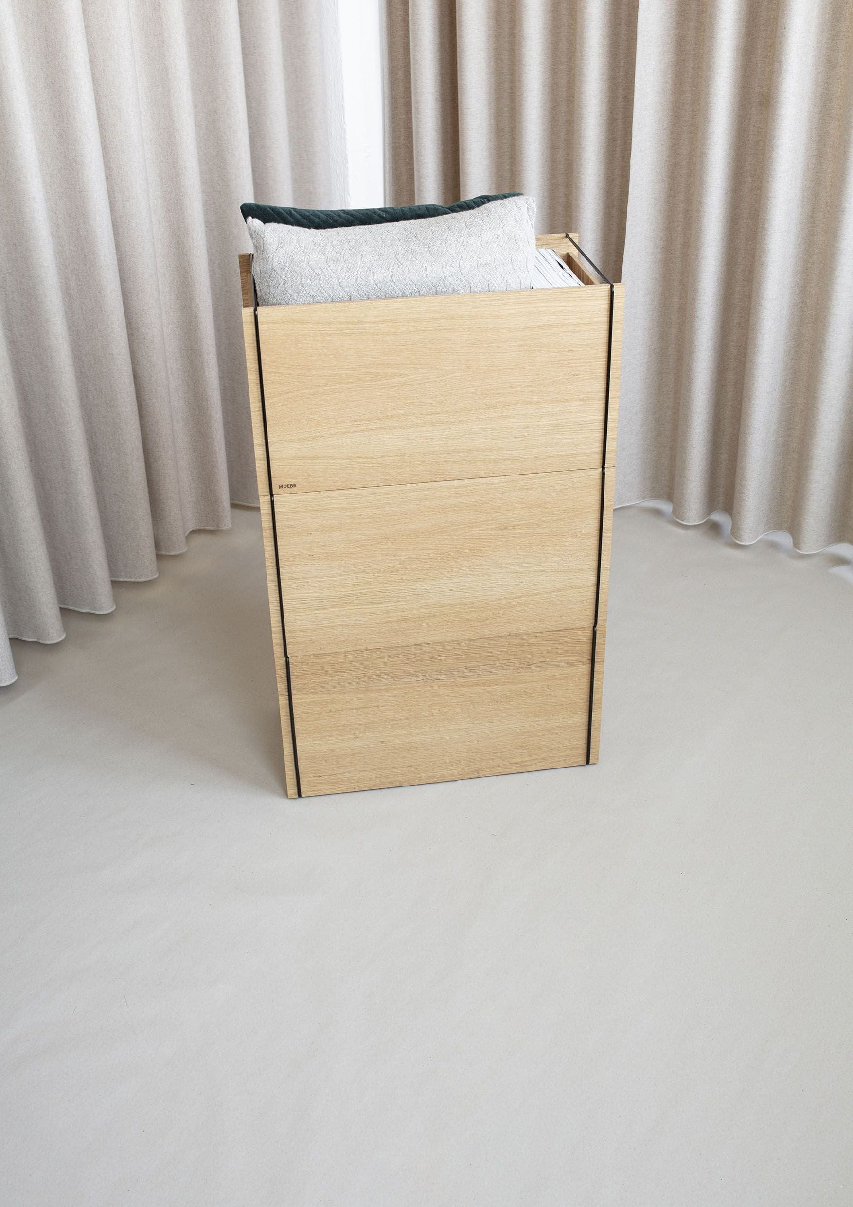 [product_category]-Moebe Storage Box, Oak/Black-Moebe-5713520004117-SBOBL-MOE-21