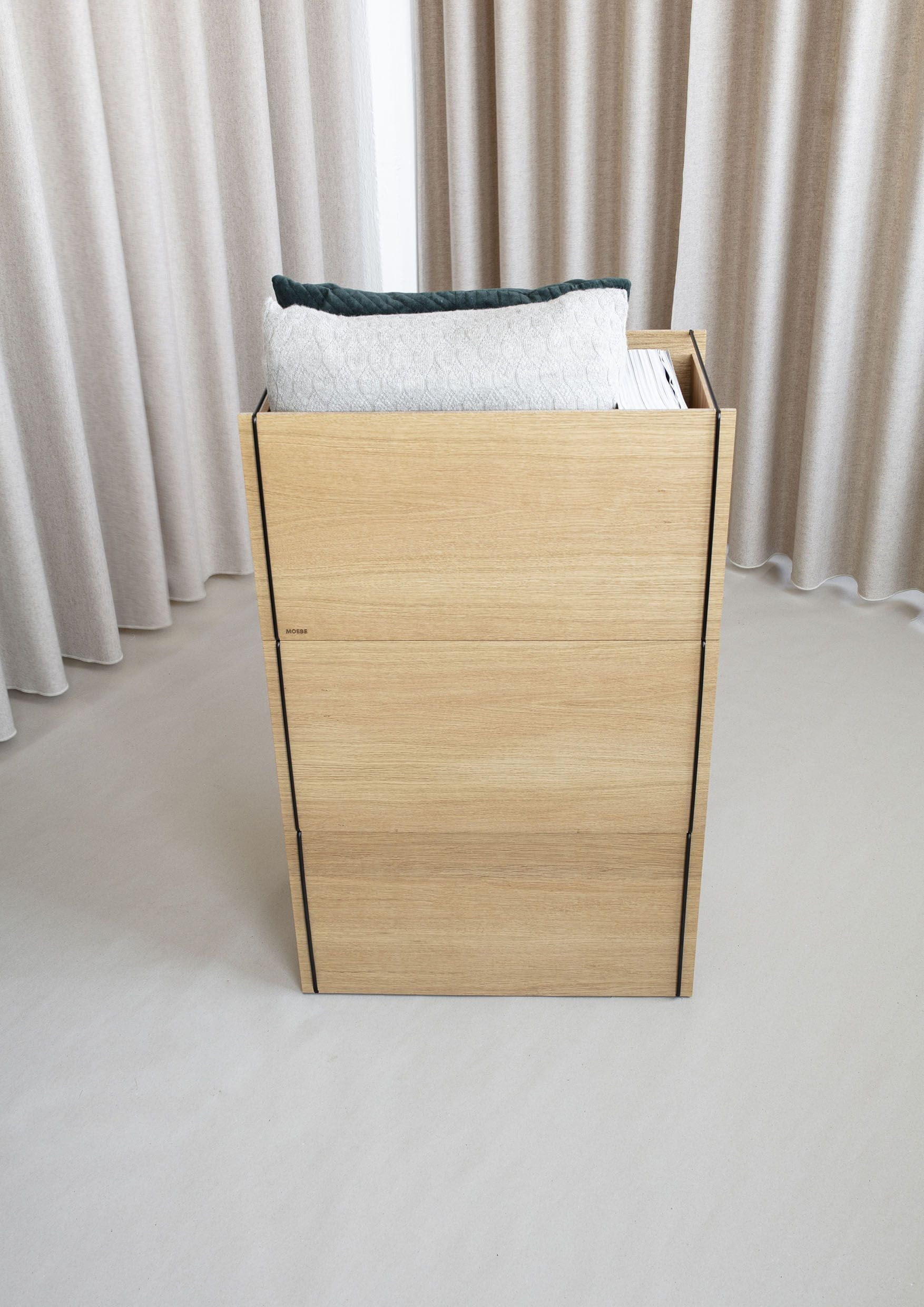[product_category]-Moebe Storage Box, Oak/Black-Moebe-5713520004117-SBOBL-MOE-22