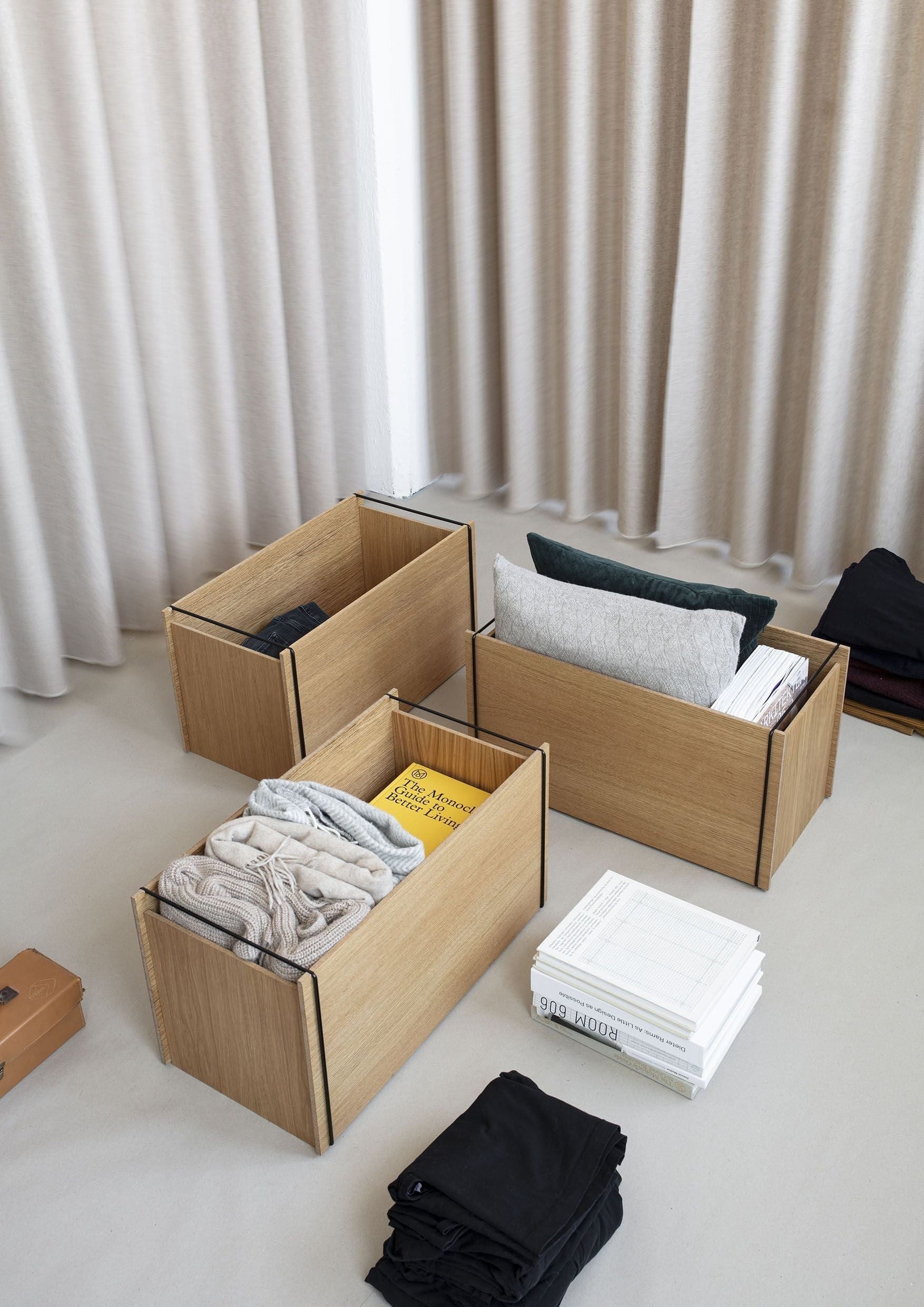 [product_category]-Moebe Storage Box, Oak/Black-Moebe-5713520004117-SBOBL-MOE-51