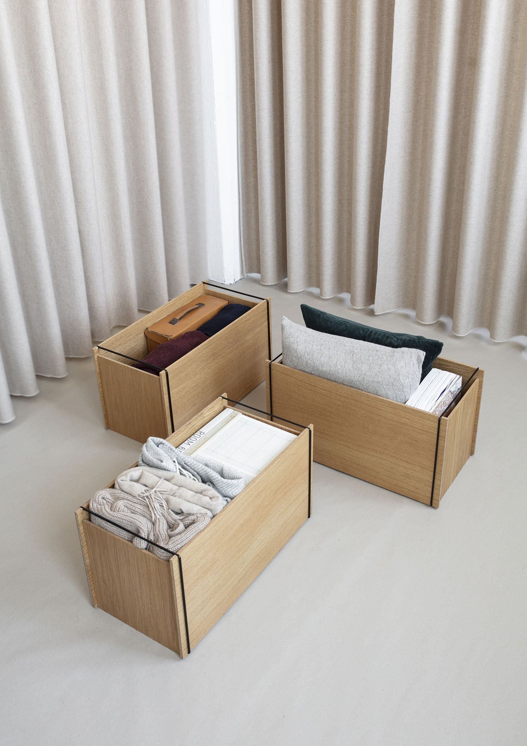 [product_category]-Moebe Storage Box, Oak/Black-Moebe-5713520004117-SBOBL-MOE-55