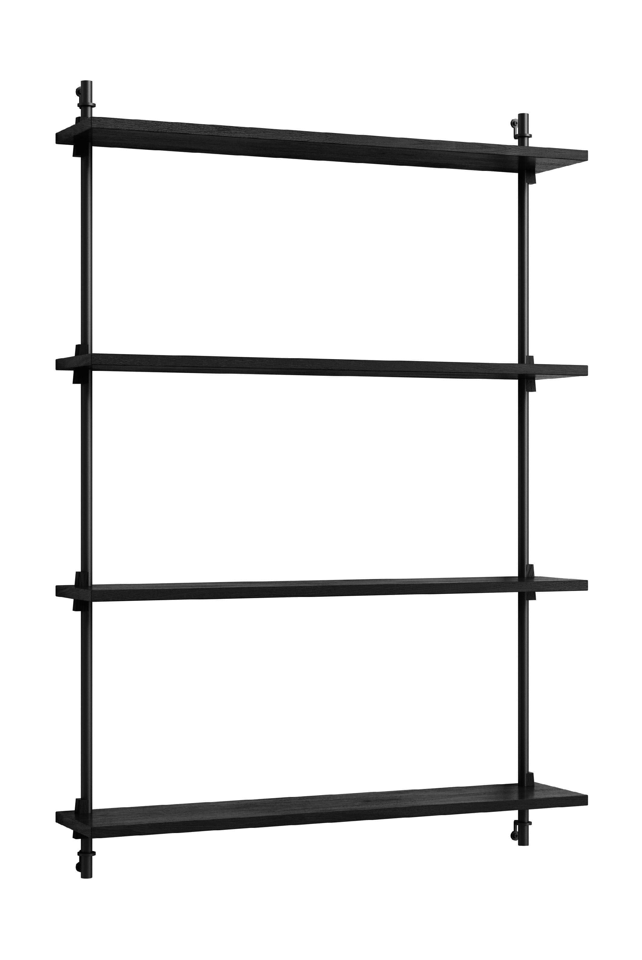 [product_category]-Moebe Wall Shelving Ws.115.1, Black/Black-Moebe-5713520006005-WS.115.1.BL.BL-MOE-1