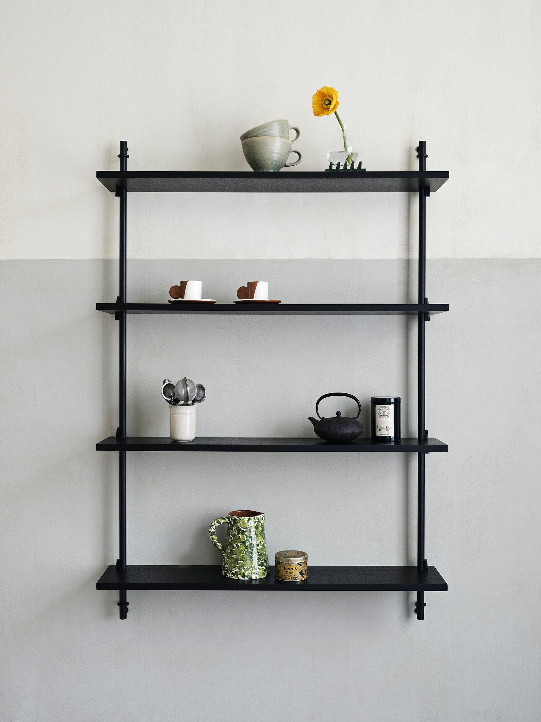 [product_category]-Moebe Wall Shelving Ws.115.1, Black/Black-Moebe-5713520006005-WS.115.1.BL.BL-MOE-5