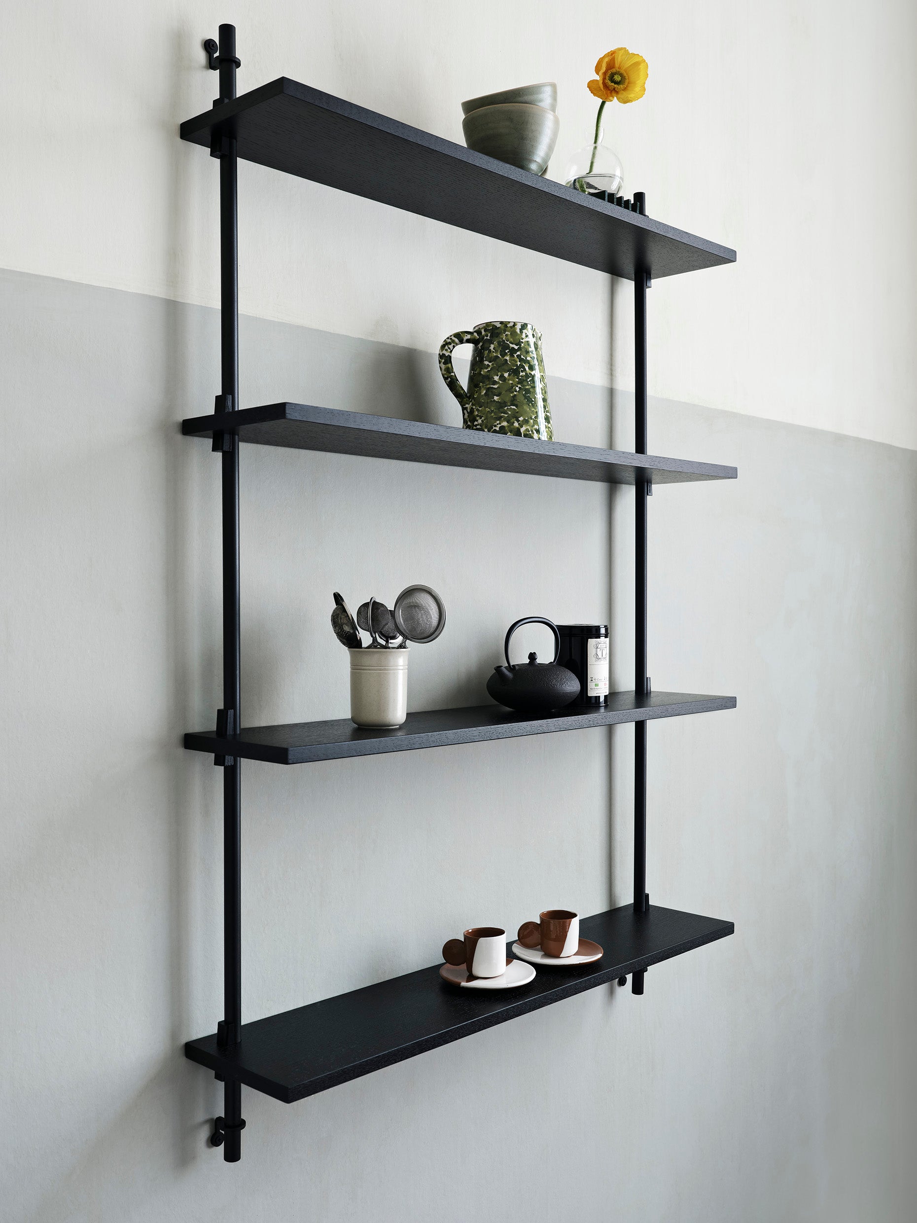 [product_category]-Moebe Wall Shelving Ws.115.1, Black/Black-Moebe-5713520006005-WS.115.1.BL.BL-MOE-7
