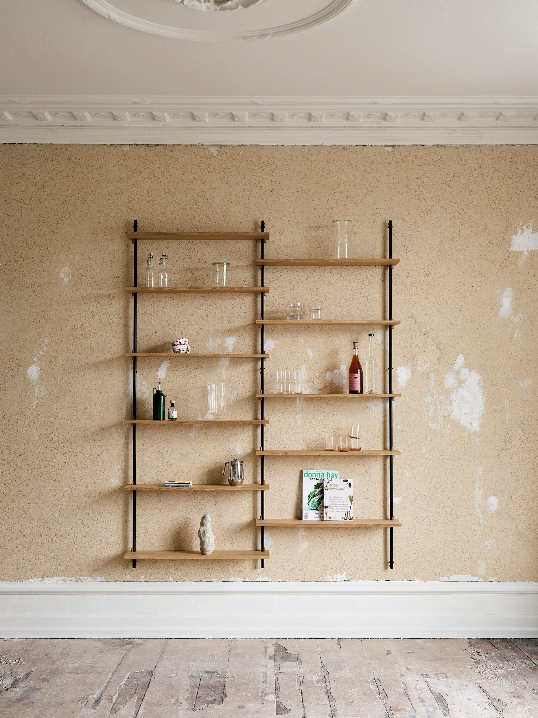 [product_category]-Moebe Wall Shelving Ws.115.1, Oak/Black-Moebe-5713520005213-WS.115.1.OA.BL-MOE-16