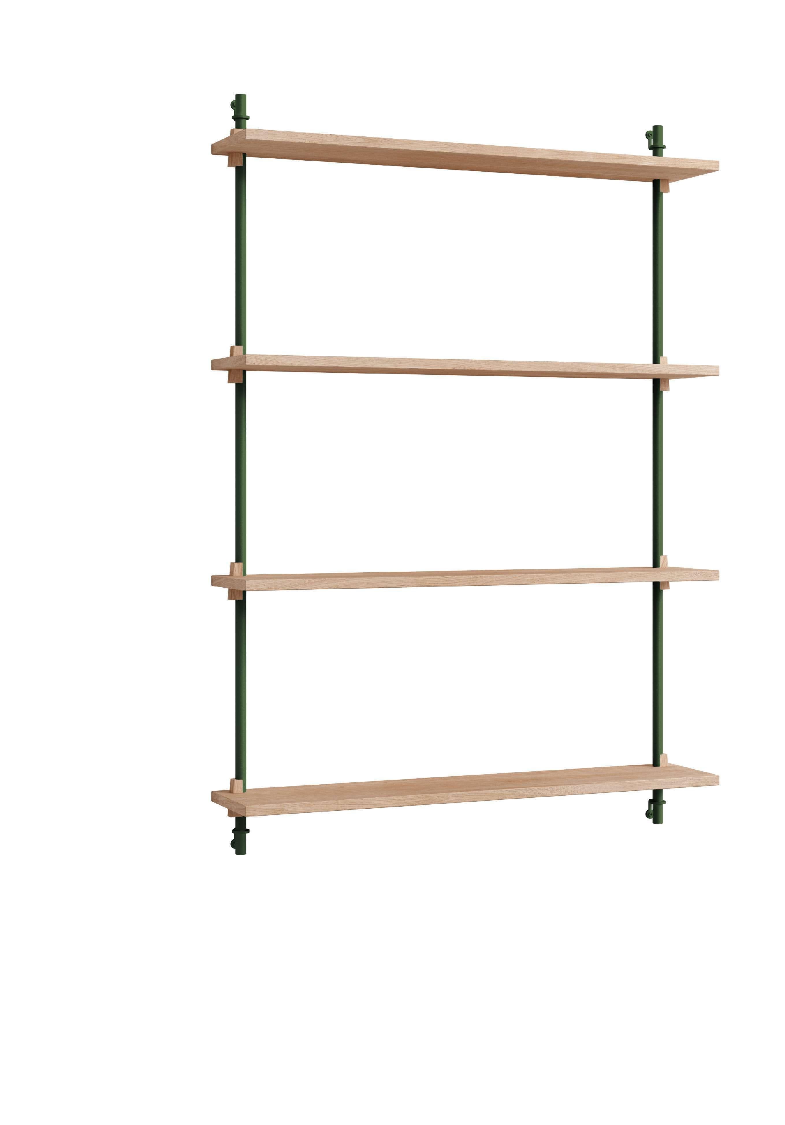 [product_category]-Moebe Wall Shelving Ws.115.1, Oak/Pine Green-Moebe-5713520012389-WS.115.1.OA.PG-MOE-1