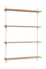 Moebe Wall Shelving Ws.115.1, Oak/White