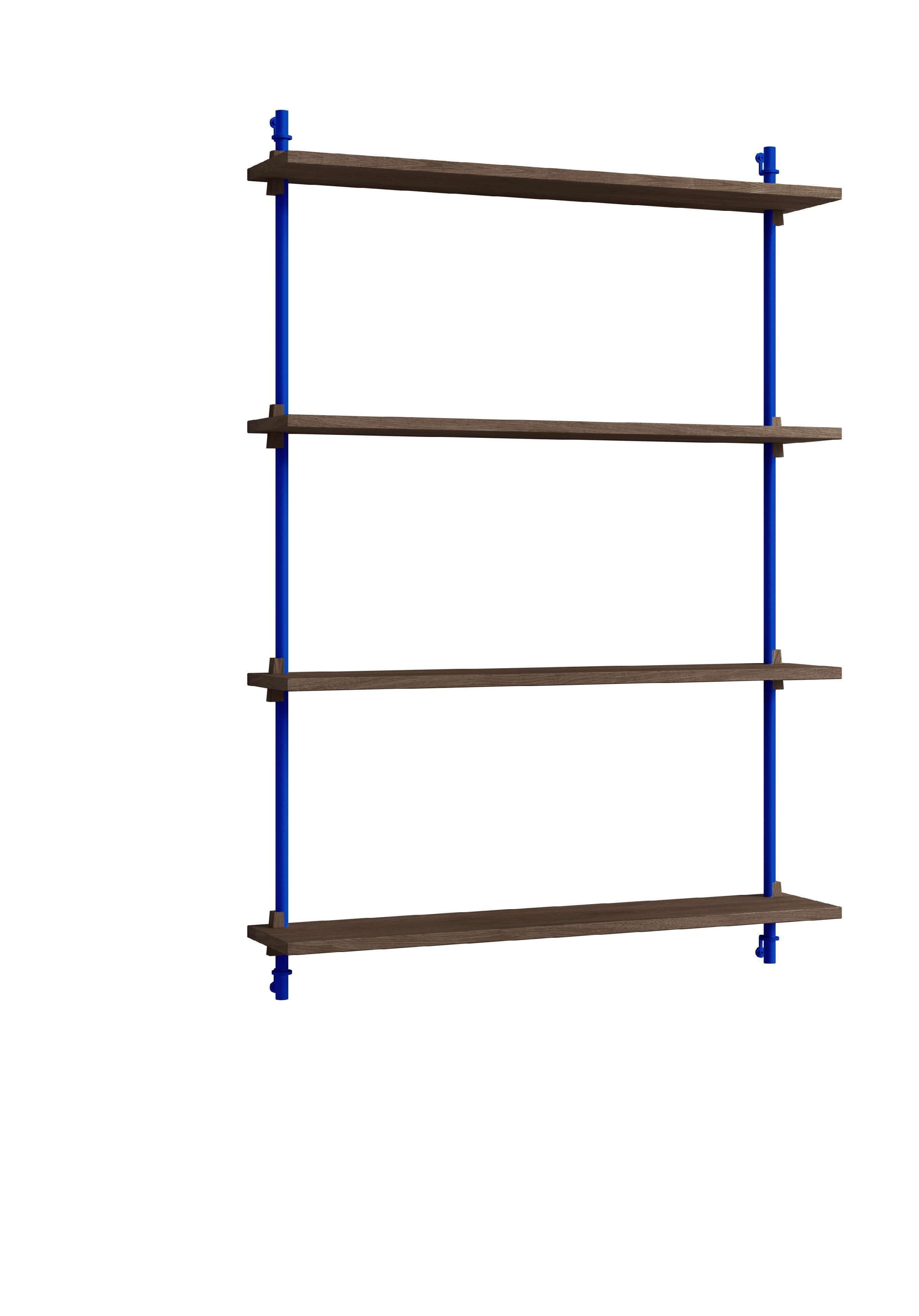 [product_category]-Moebe Wall Shelving Ws.115.1, Smoked Oak/Deep Blue-Moebe-5713520014727-WS.115.1.SO.DB-MOE-1