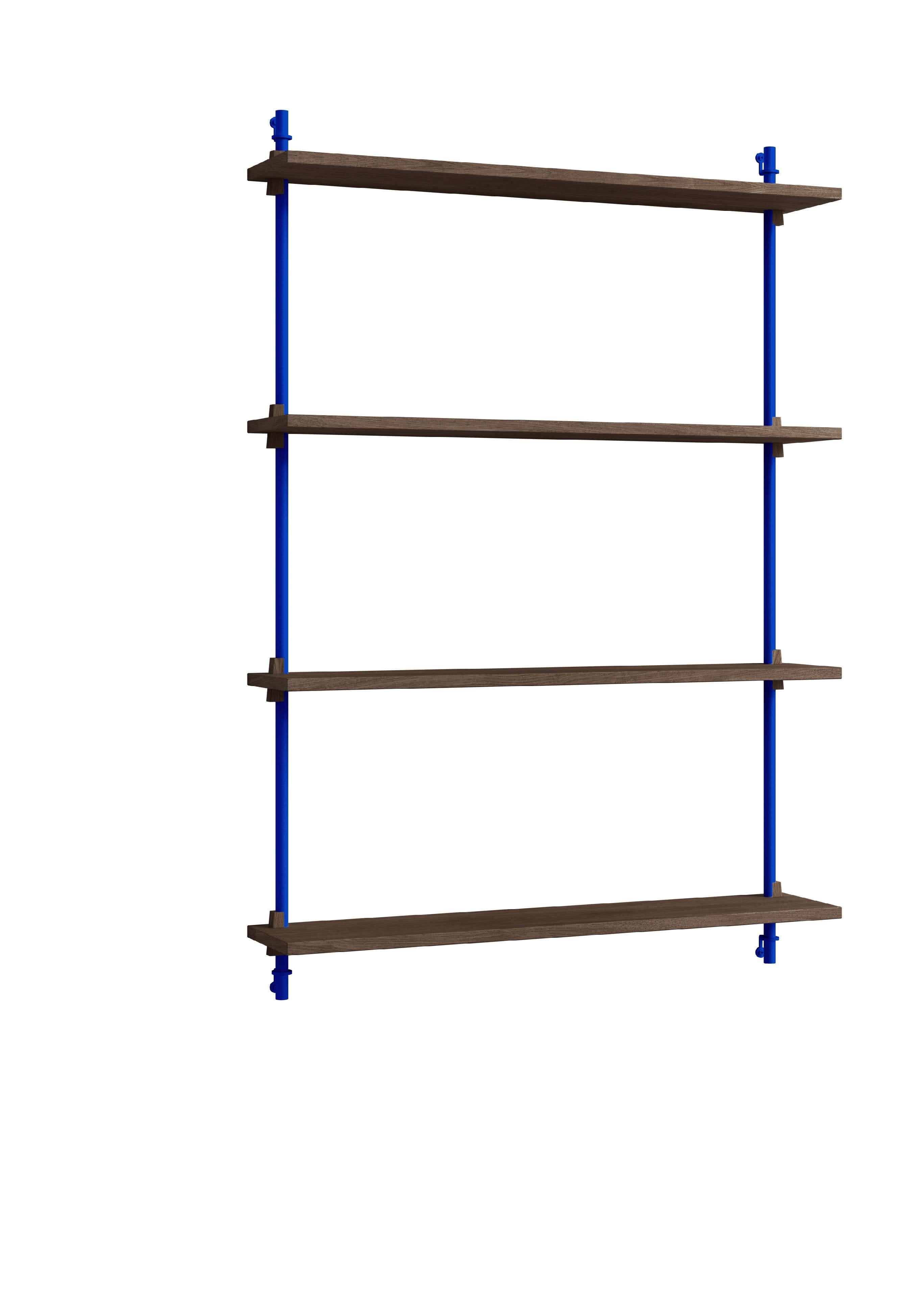 [product_category]-Moebe Wall Shelving Ws.115.1, Smoked Oak/Deep Blue-Moebe-5713520014727-WS.115.1.SO.DB-MOE-5