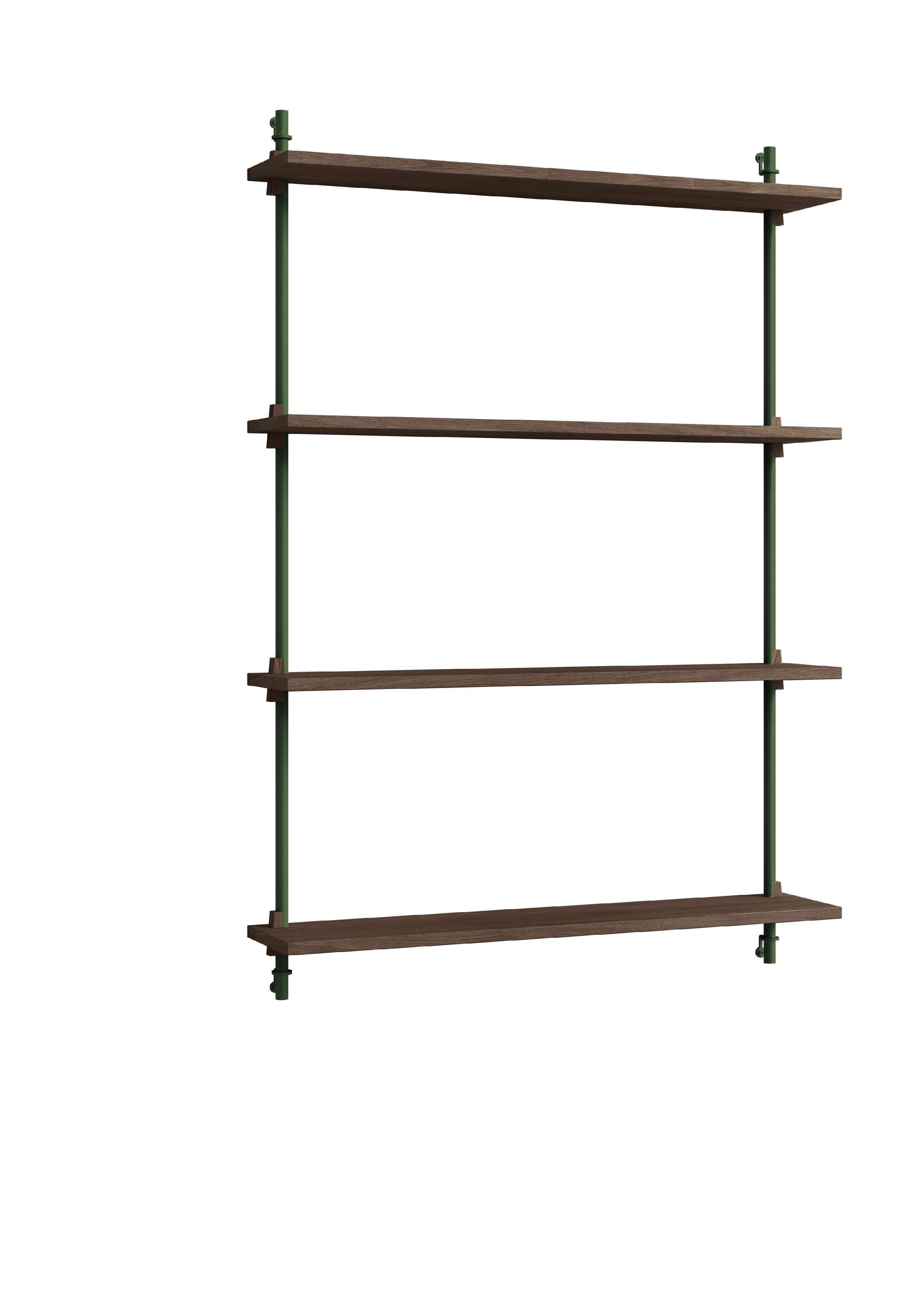 [product_category]-Moebe Wall Shelving Ws.115.1, Smoked Oak/Pine Green-Moebe-5713520013164-WS.115.1.SO.PG-MOE-1