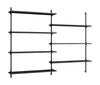 Moebe Wall Shelving Ws.115.2, Black/Black