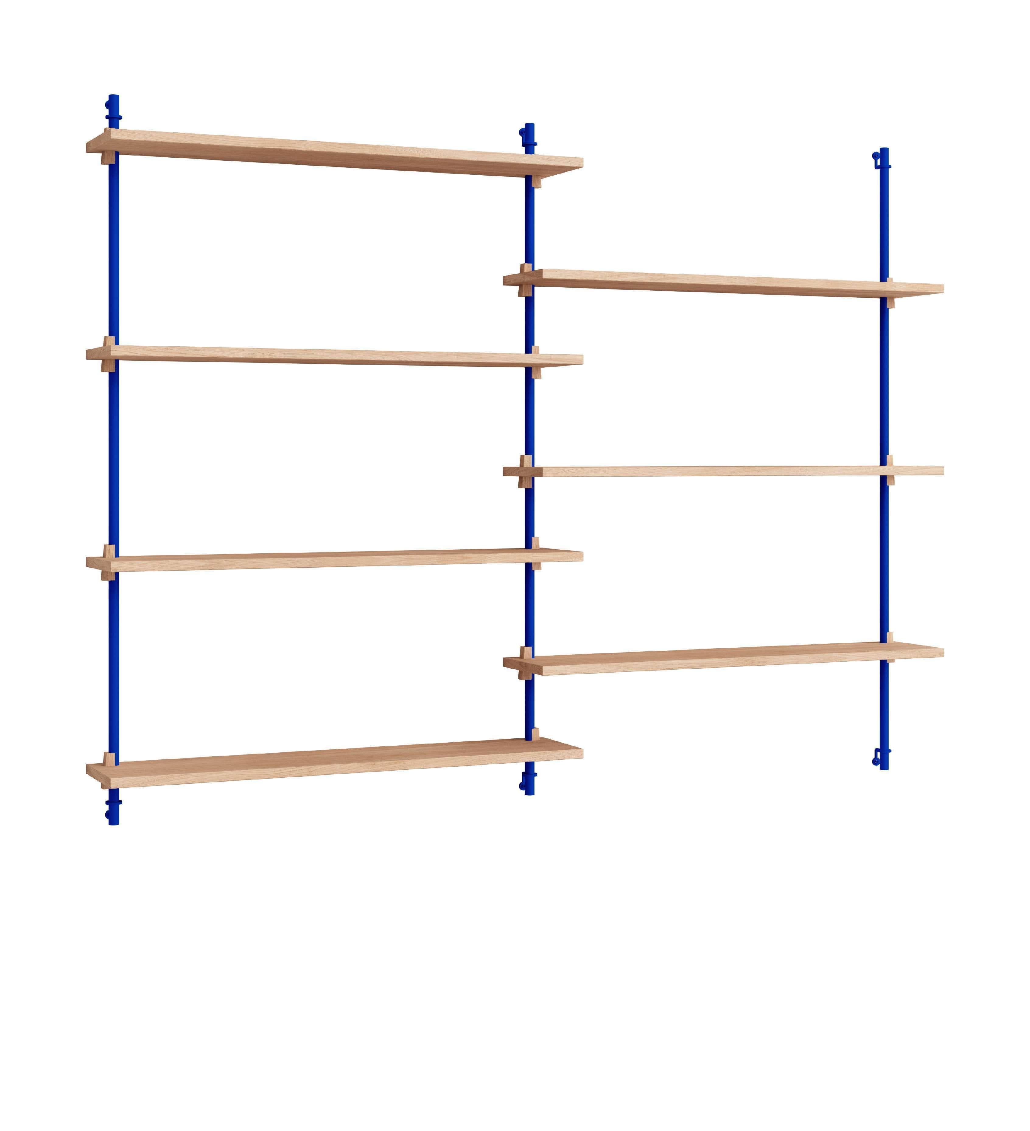 [product_category]-Moebe Wall Shelving Ws.115.2, Oak/Deep Blue-Moebe-5713520013959-WS.115.2.OA.DB-MOE-1