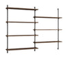 Moebe Wall Shelving Ws.115.2, Smoked Oak/Black