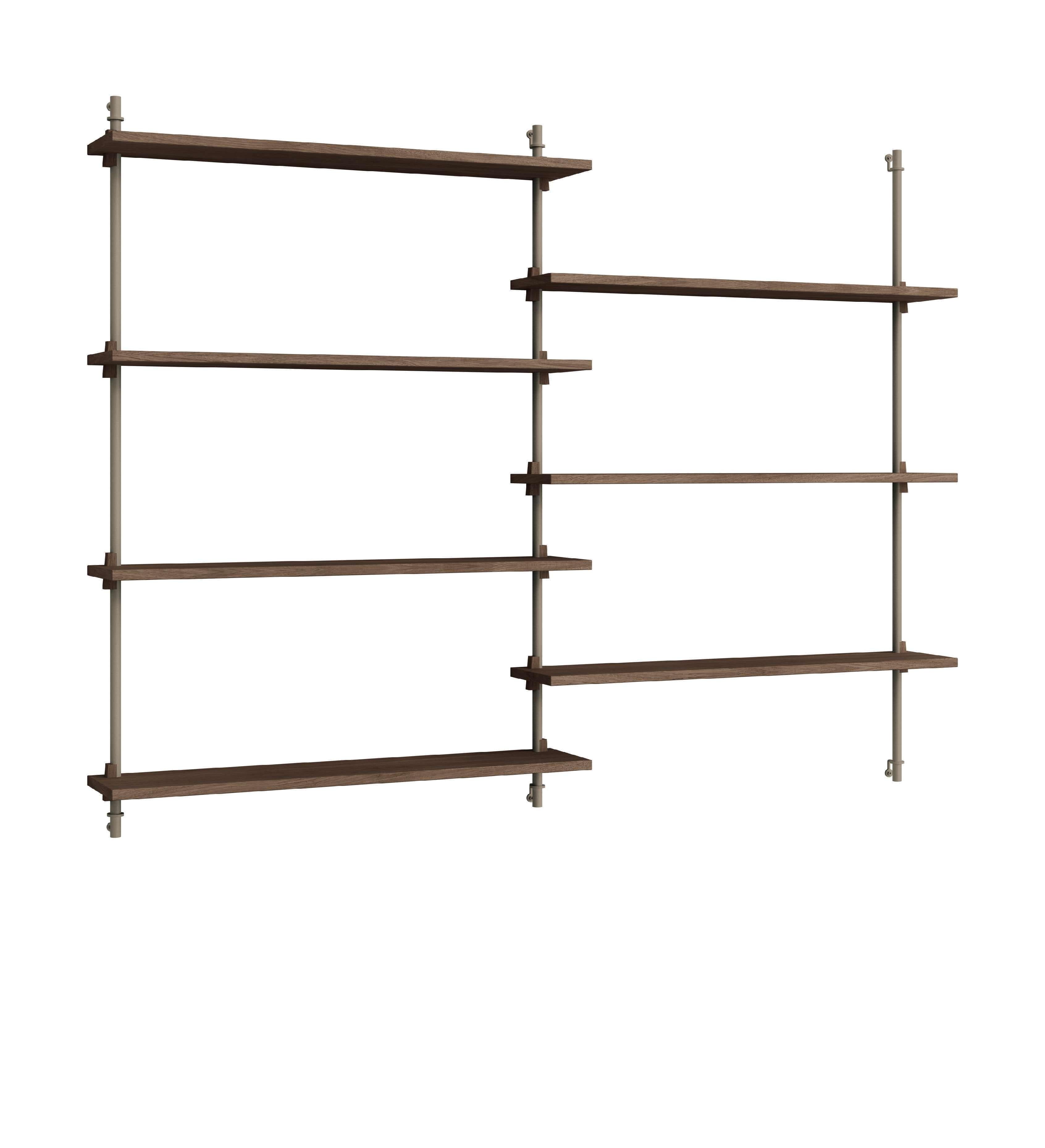 [product_category]-Moebe Wall Shelving Ws.115.2, Smoked Oak/Deep Blue-Moebe-5713520014734-WS.115.2.SO.DB-MOE-1
