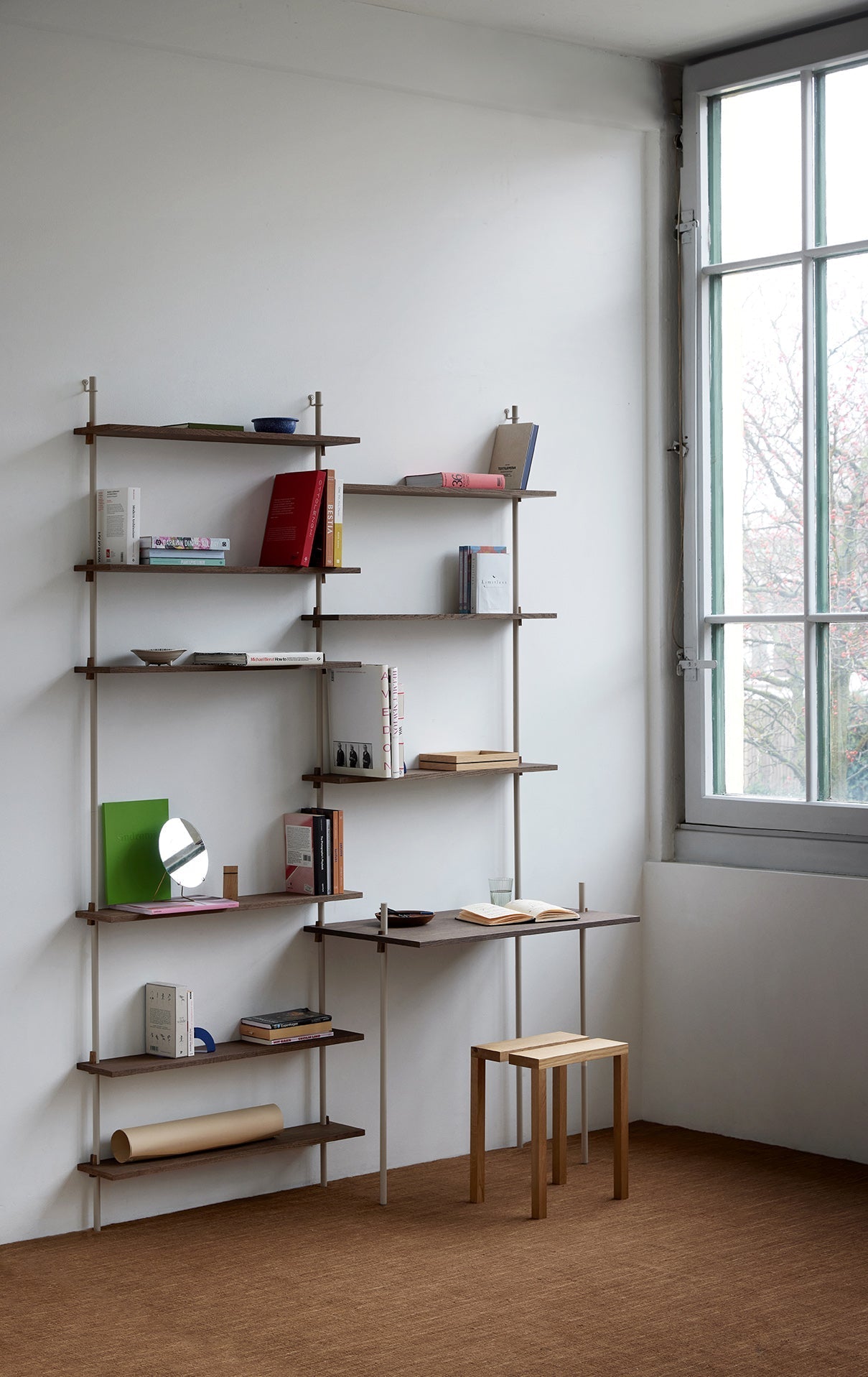 [product_category]-Moebe Wall Shelving Ws.115.2, Smoked Oak/Warm Grey-Moebe-5713520016295-WS.115.2.SO.WG-MOE-10