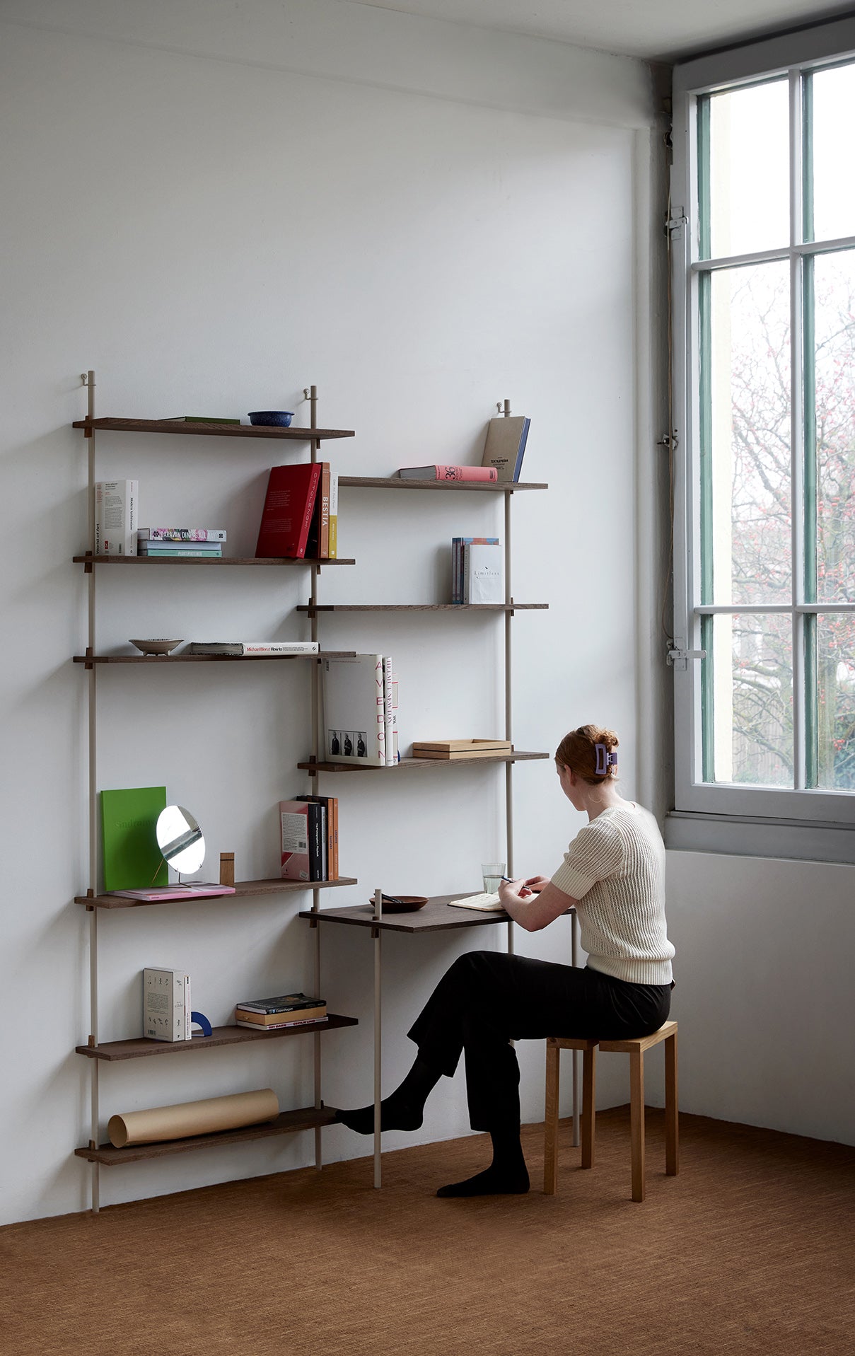 [product_category]-Moebe Wall Shelving Ws.115.2, Smoked Oak/Warm Grey-Moebe-5713520016295-WS.115.2.SO.WG-MOE-11