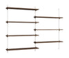 Moebe Wall Shelving Ws.115.2, Smoked Oak/White