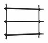 Moebe Wall Shelving Ws.65.1, Black/Black
