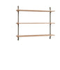 Moebe Wall Shelving Ws.65.1, Oak/Warm Grey