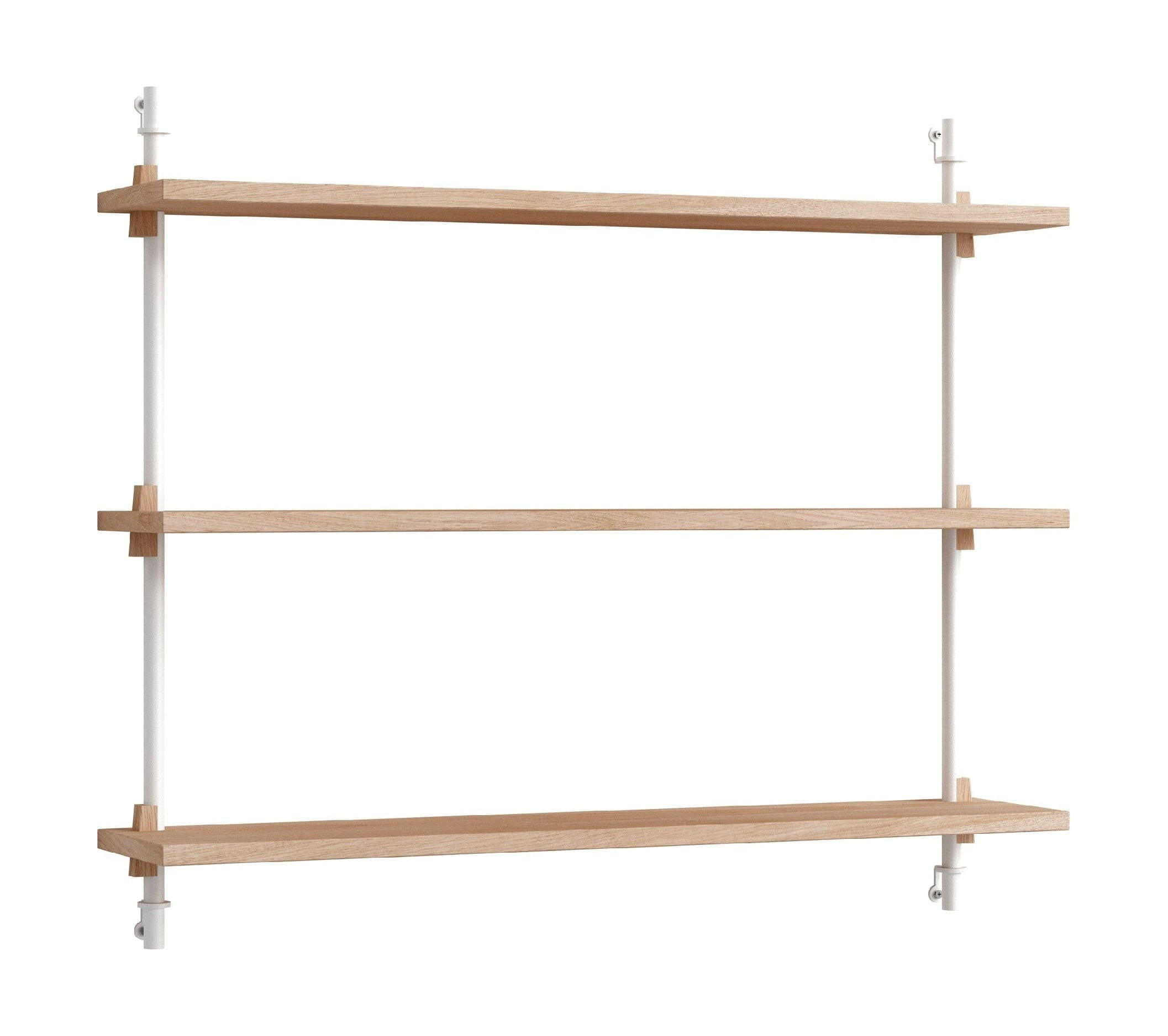 [product_category]-Moebe Wall Shelving Ws.65.1, Oak/White-Moebe-5713520007484-WS.65.1.OA.WH-MOE-1