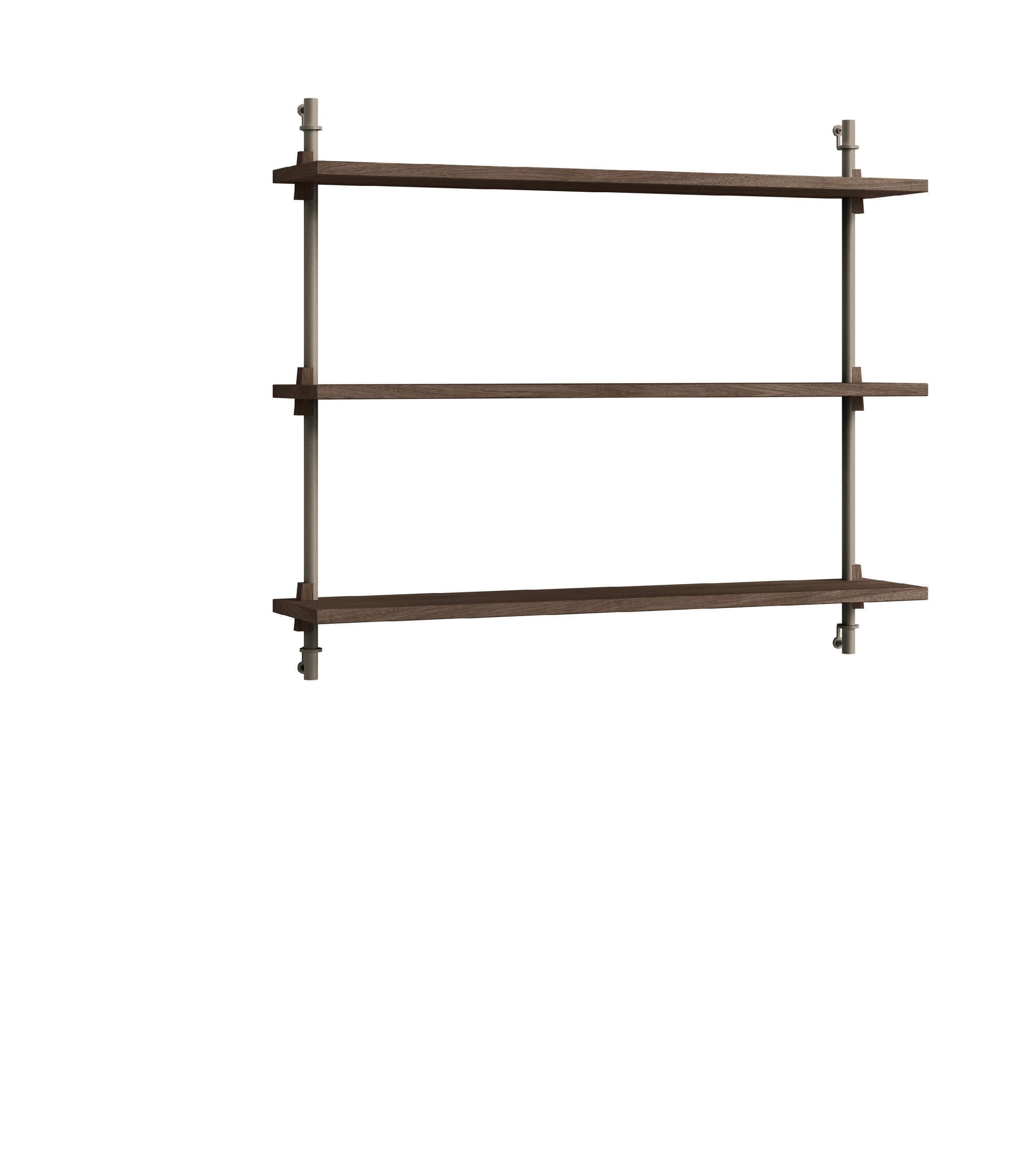 [product_category]-Moebe Wall Shelving Ws.65.1, Smoked Oak/Warm Grey-Moebe-5713520016202-WS.65.1.SO.WG-MOE-1