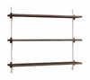 Moebe Wall Shelving Ws.65.1, Smoked Oak/White
