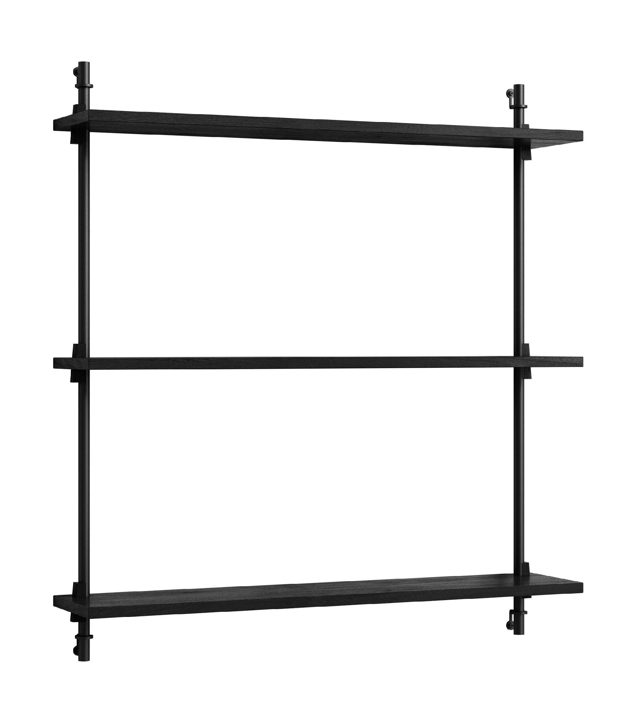 [product_category]-Moebe Wall Shelving Ws.85.1, Black/Black-Moebe-5713520005961-WS.85.1.BL.BL-MOE-1