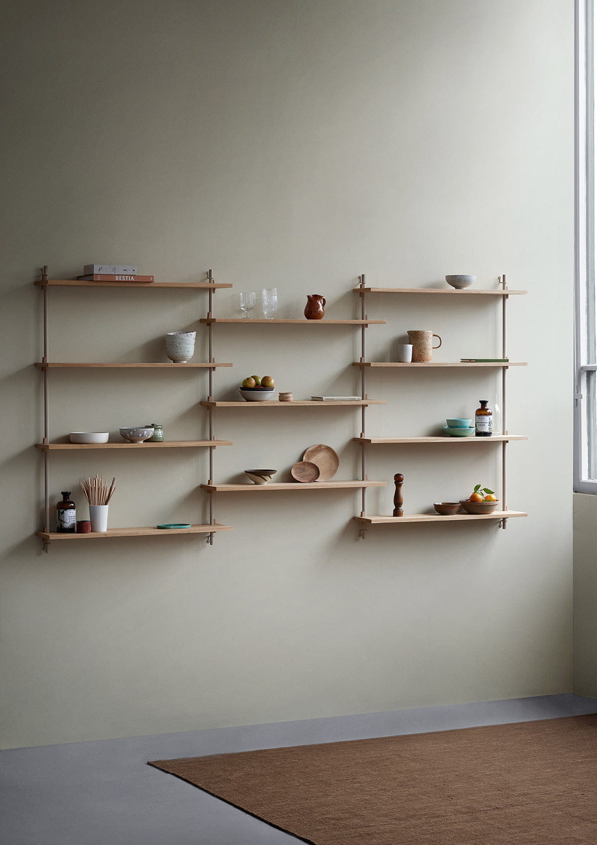 [product_category]-Moebe Wall Shelving Ws.85.1, Oak/Warm Grey-Moebe-5713520015465-WS.85.1.OA.WG-MOE-10