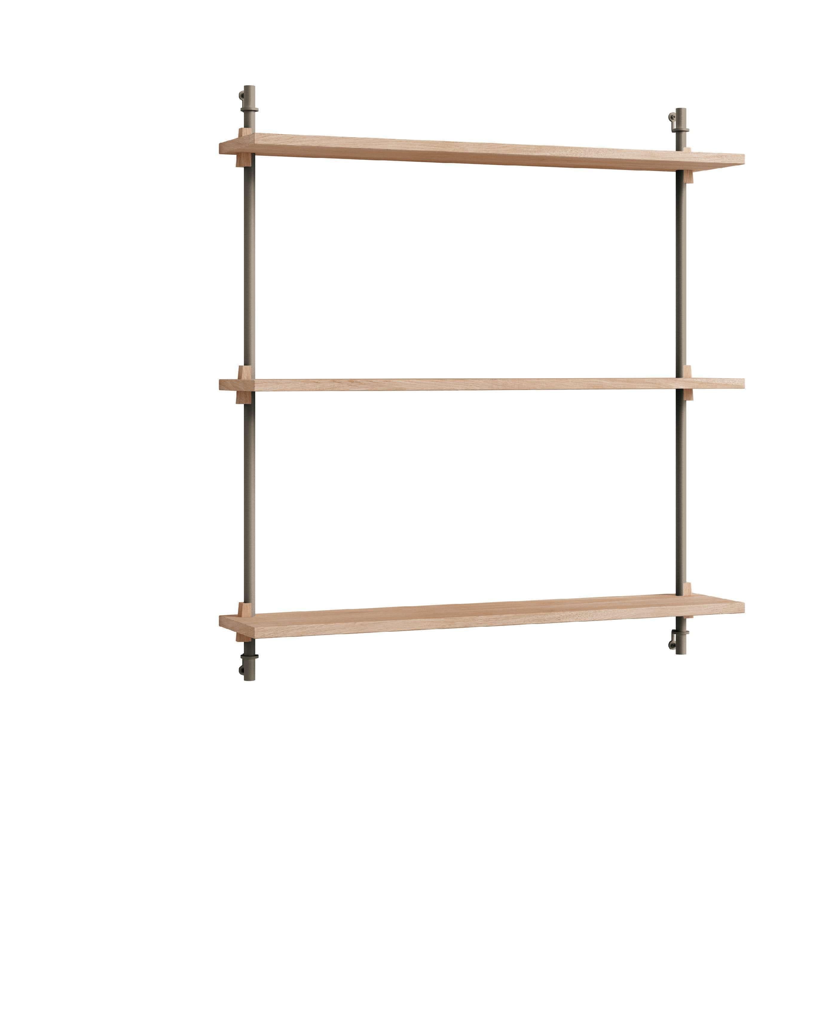 [product_category]-Moebe Wall Shelving Ws.85.1, Oak/Warm Grey-Moebe-5713520015465-WS.85.1.OA.WG-MOE-1