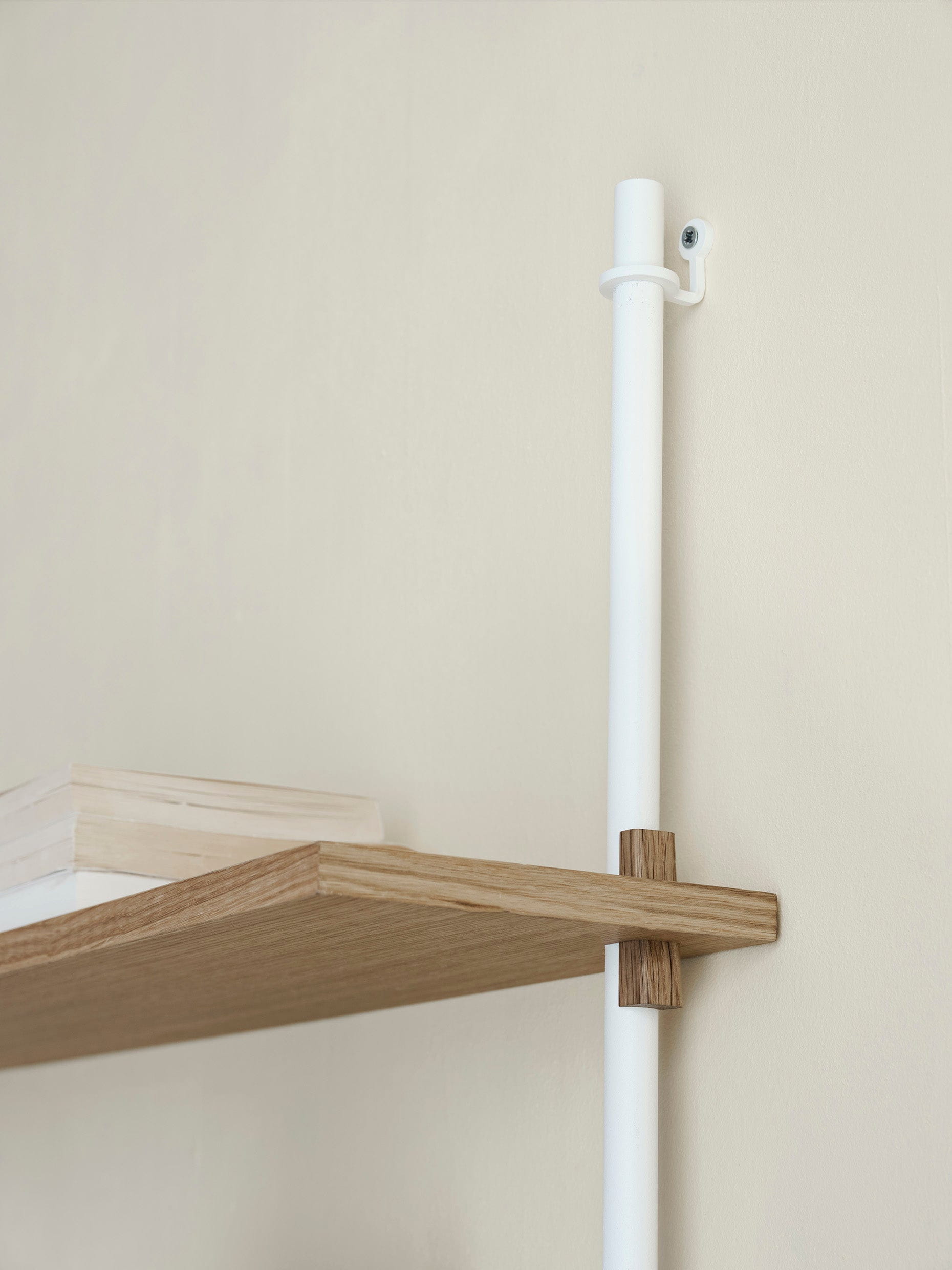 [product_category]-Moebe Wall Shelving Ws.85.1, Oak/White-Moebe-5713520007521-WS.85.1.OA.WH-MOE-13