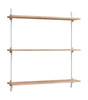 Moebe Wall Shelving Ws.85.1, Oak/White