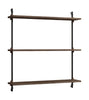 Moebe Wall Shelving Ws.85.1, Smoked Oak/Black